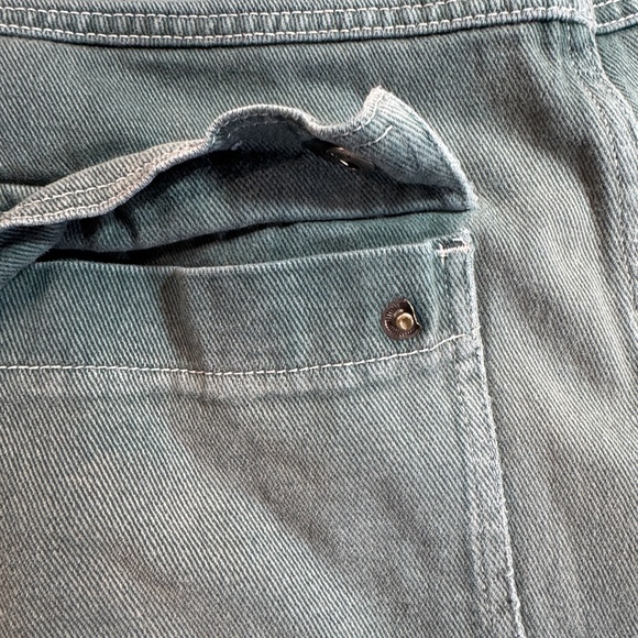 Empyre Green Denim Double Knee Distressed Jeans - Picture 13 of 16